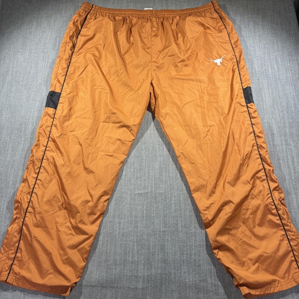 Texas Longhorns Track Pants Mens 3XL Orange NCAA Football Red Oak Warm Up